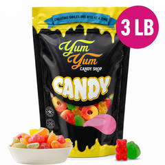 Ultimate Gummy Candy Mix - Over 150 Kinds - Sweet Sour Snack | Yum Yum Candy Shop