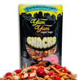 Hot Honey Snack Mix – Sweet & Spicy Pub Blend with Wasabi Peas, Chipotle Peanuts & Churrito Sticks – Resealable 8oz Bag