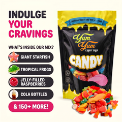 Ultimate Gummy Candy Mix - Over 150 Kinds - Sweet Sour Snack | Yum Yum Candy Shop