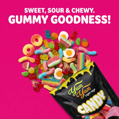 Ultimate Gummy Candy Mix - Over 150 Kinds - Sweet Sour Snack | Yum Yum Candy Shop
