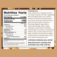 Edible Chocolate Chip Cookie Dough nutrition information