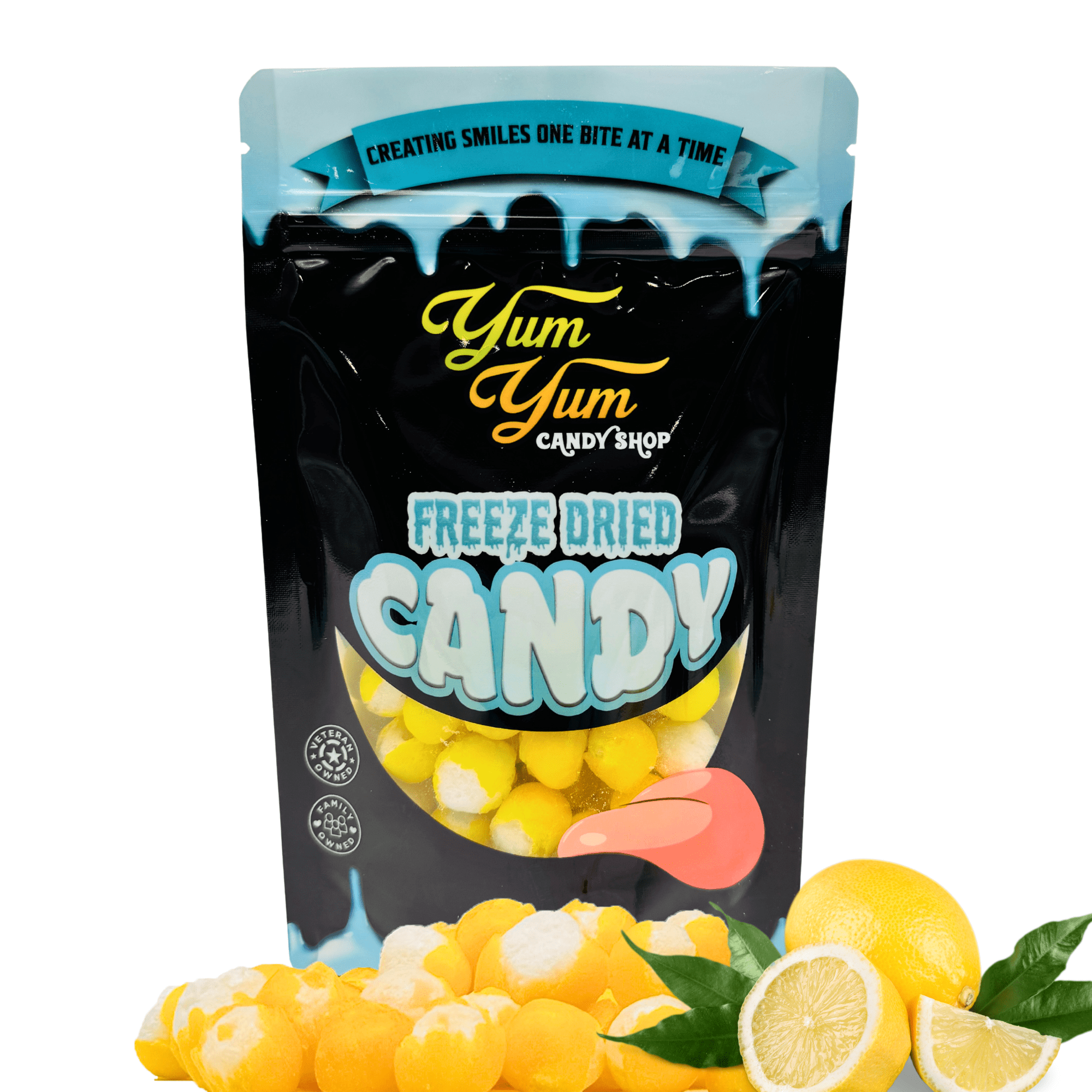 Freeze-Dried Lemon Balls – Zesty Crunchy Snack – Yumyumcandyshop