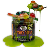 Sour Spooky Gooey Gummies Halloween Gummy Candy In Green Apple Slime Ultimate Scary Mix