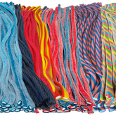 Timbo's Licorice Ropes in assorted flavors and vibrant colors including sweet, sour, and traditional options