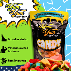 Yum yum candy shop is family, veteran, idaho based