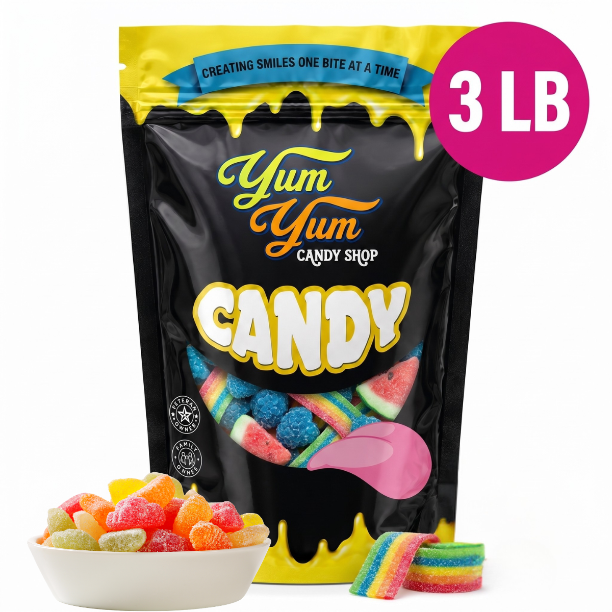 Candy With Powder Candy Dipping Powder – Sour & Sweet Flavors | Yum Yum Candy Shop ...