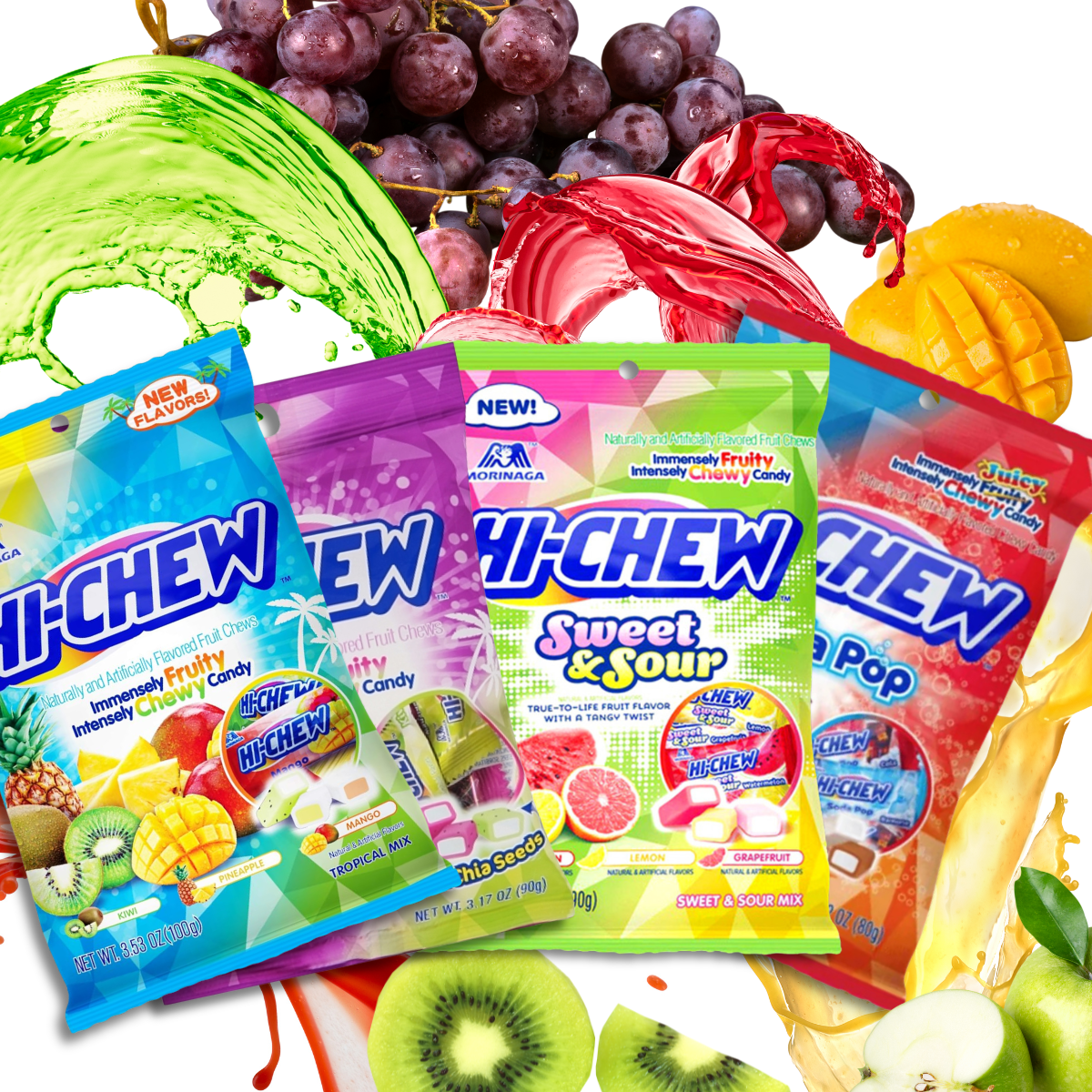 Moringa Hi-Chew Candy Chewy Candy Gluten Free Sweet Chewy Variety Mix Bags Japan