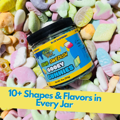 Sour Swedish Gooey Gummies With Bubs The Viral Blue Raspberry Sweet & Sour Fusion