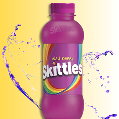 Skittles Wild Berry Drink – 14oz Bottle - Candy Flavored Fruity Drink Taste the Berry Rainbow