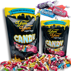 Frooties Tootsie Assorted Fruity Chewy Taffy Candy Bulk Assortment Sweet Variety Bundle Mix 1 LB or 2 LB Bag