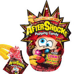 AfterShocks Popping Candy Cherry Gummy Fries Rocks that Pop with Gummy Dipping Fries 1.48oz