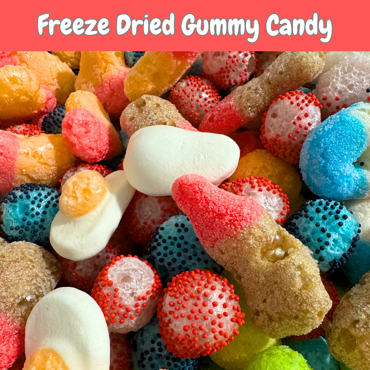 Freeze Dried Not So Gummy Mix Freeze Dried Candy Mixture 7oz Bag