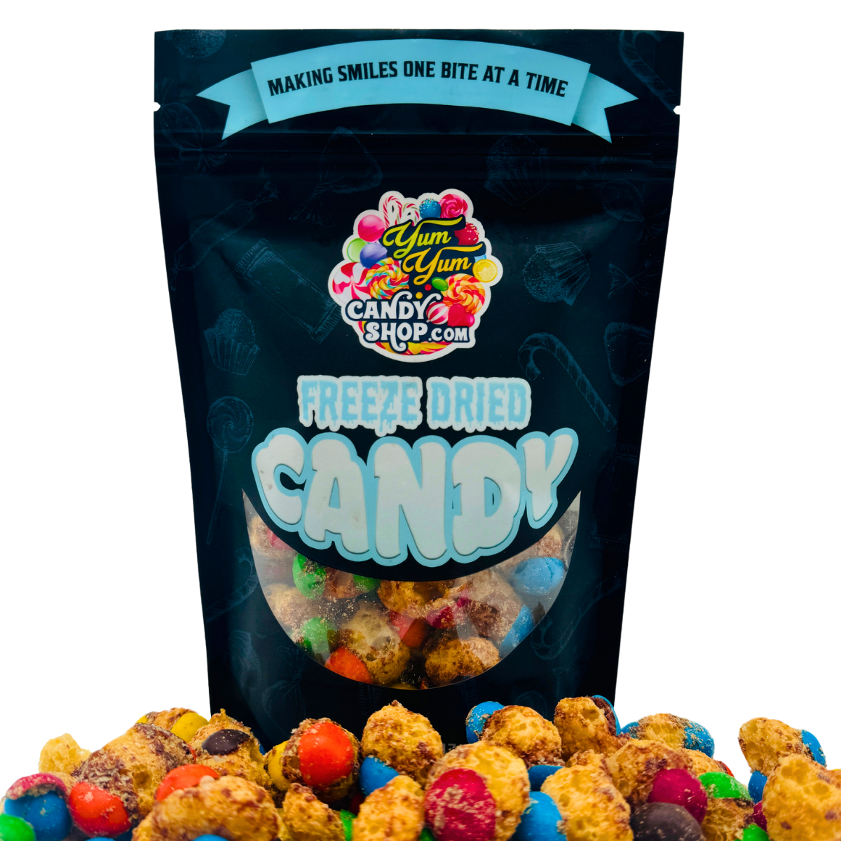 Freeze Dried Caramel Chocolate Balls 5oz Bag Freeze Dried Candy Snack Yum Yum Candy Shop