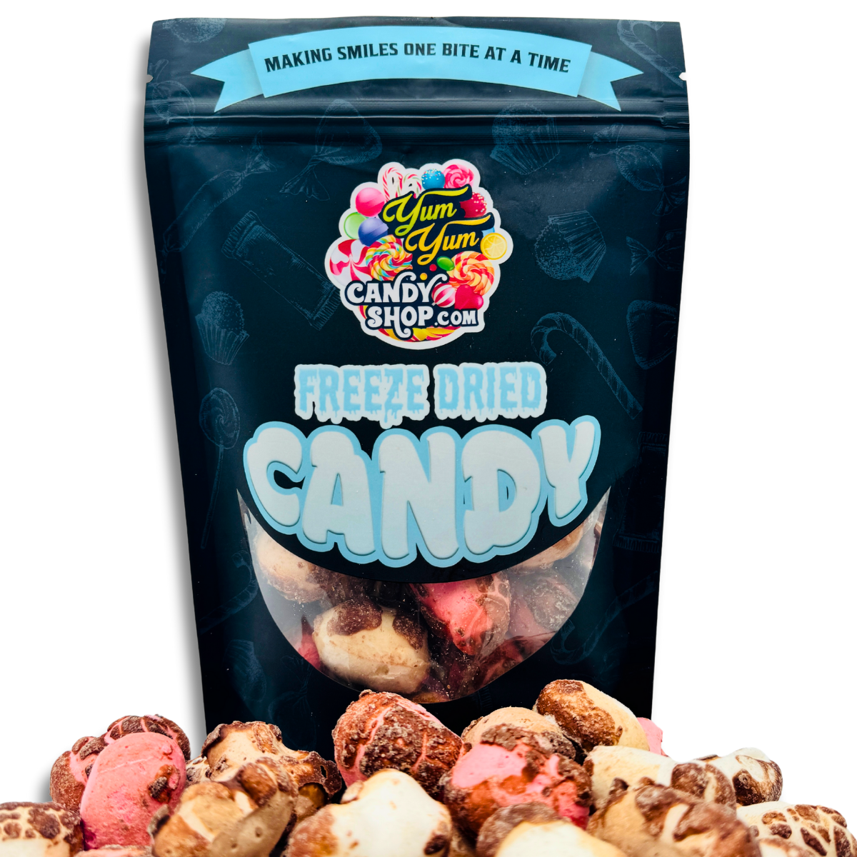 Neapolitan Chocolate Crunch Freeze Dried Candy Chocolate Strawberry & Vanilla Snack Blend