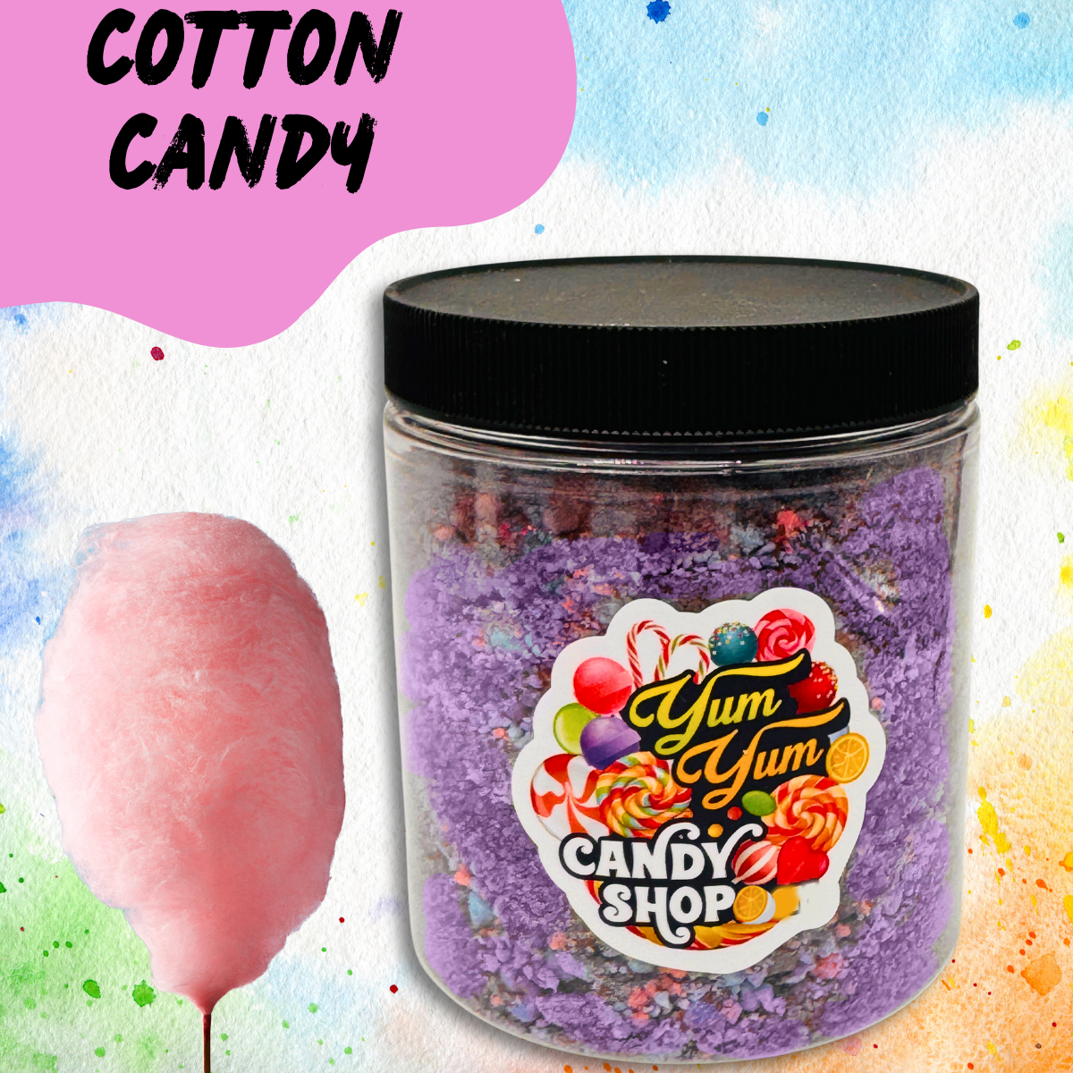 Candy Dipping Powder - Sour Blue Raspberry - Wild Cherry - Cotton Candy - Lick Dip Coating Powder