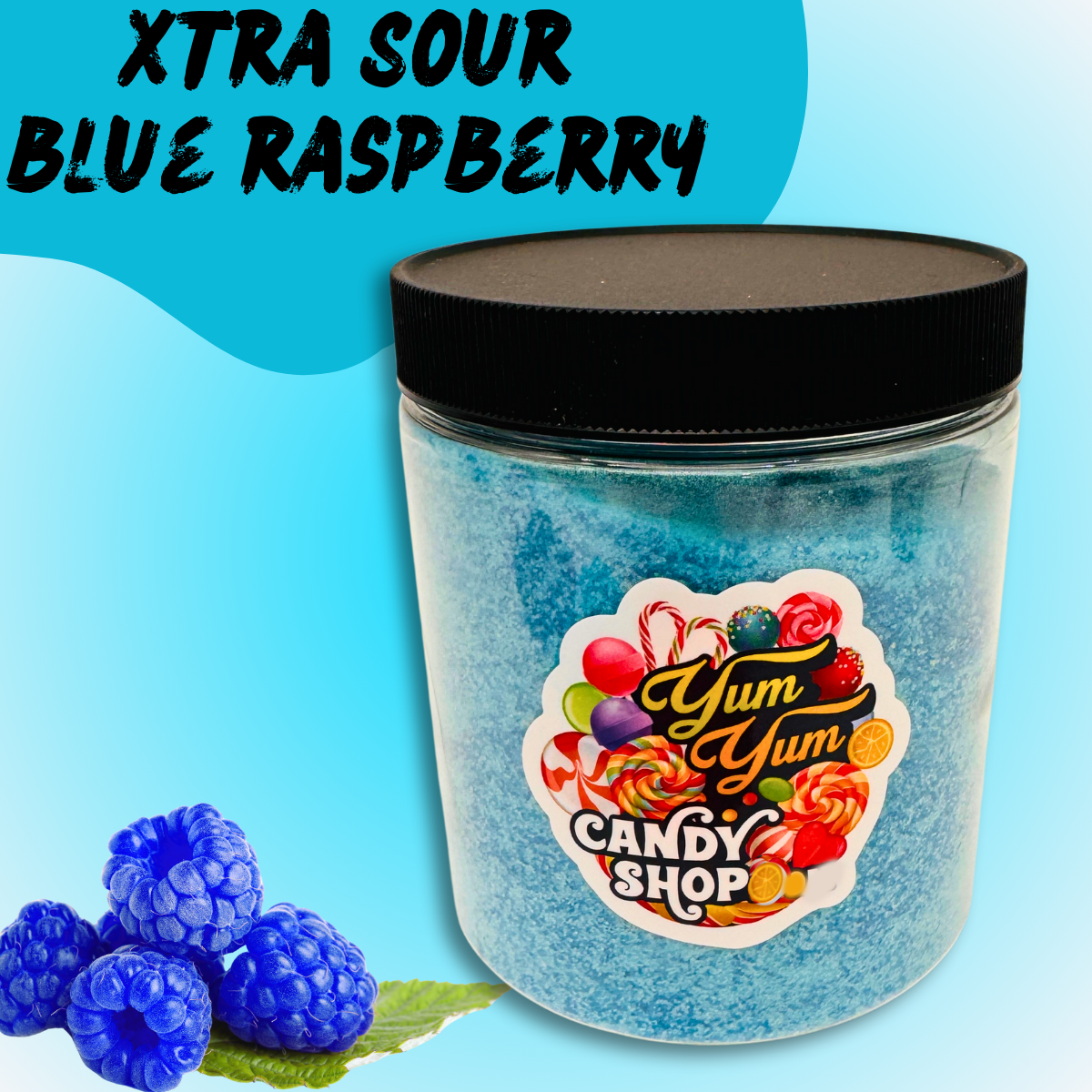 Candy Dipping Powder - Sour Blue Raspberry - Wild Cherry - Cotton Candy - Lick Dip Coating Powder