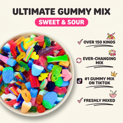 Ultimate Gummy Candy Mix - Over 150 Kinds - Sweet Sour Snack | Yum Yum Candy Shop