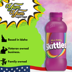 Skittles Wild Berry Drink – 14oz Bottle - Candy Flavored Fruity Drink Taste the Berry Rainbow