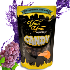 Fruit Sours Candy Cherry, Grape, and Grapefruit Chewy Candy 8 oz or 1 lb Bag