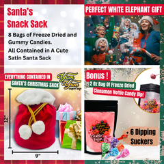 Christmas Gift Set Freeze Dried Candy Bundle Variety Pack With Ultimate Gummy Candy Mix Santa's Snack Sack