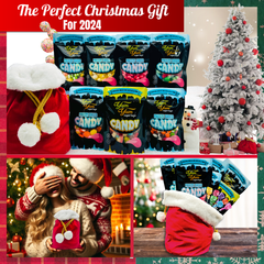 Christmas Gift Set Freeze Dried Candy Bundle Variety Pack With Ultimate Gummy Candy Mix Santa's Snack Sack