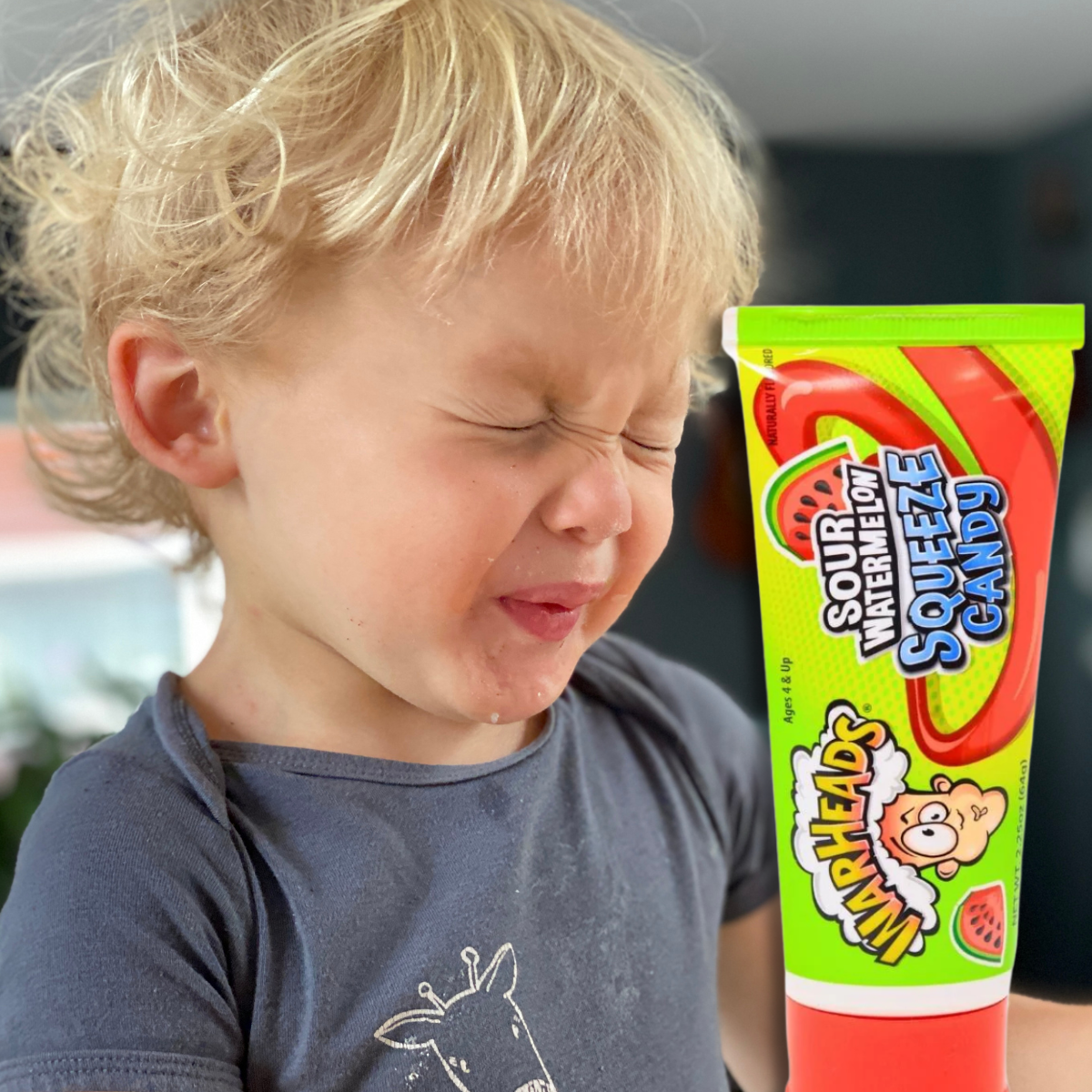 WARHEADS Sour Watermelon Squeeze Candy - Mouth-puckering Liquid Gel Candy - 2.25 oz.