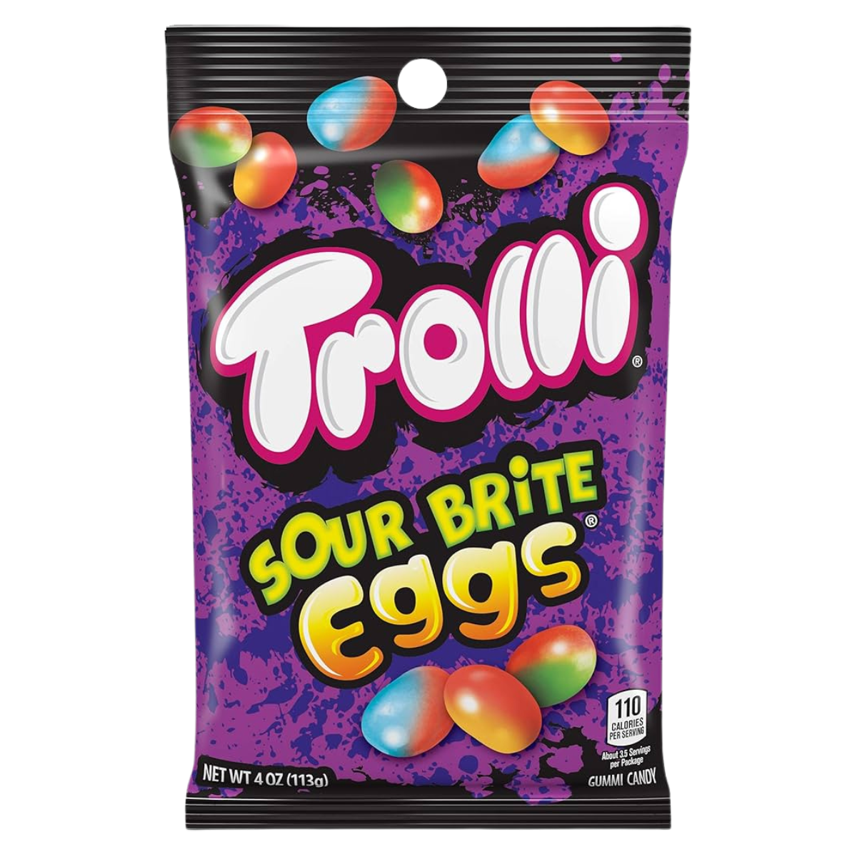 Trolli Gummy Candy Sour Bright Mix and Match 4.2 oz Bags Eggs Crawlers Strawberry Puffs Peachy Fruit Punch Sour Candy