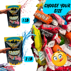 Frooties Tootsie Assorted Fruity Chewy Taffy Candy Bulk Assortment Sweet Variety Bundle Mix 1 LB or 2 LB Bag