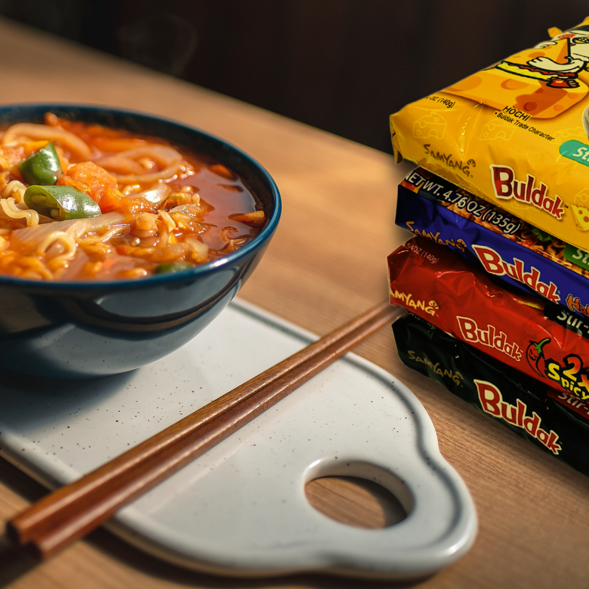 Korean Samyang Spicy Ramen Variety Pack Buldak Carbonara Quatro Cheese ...