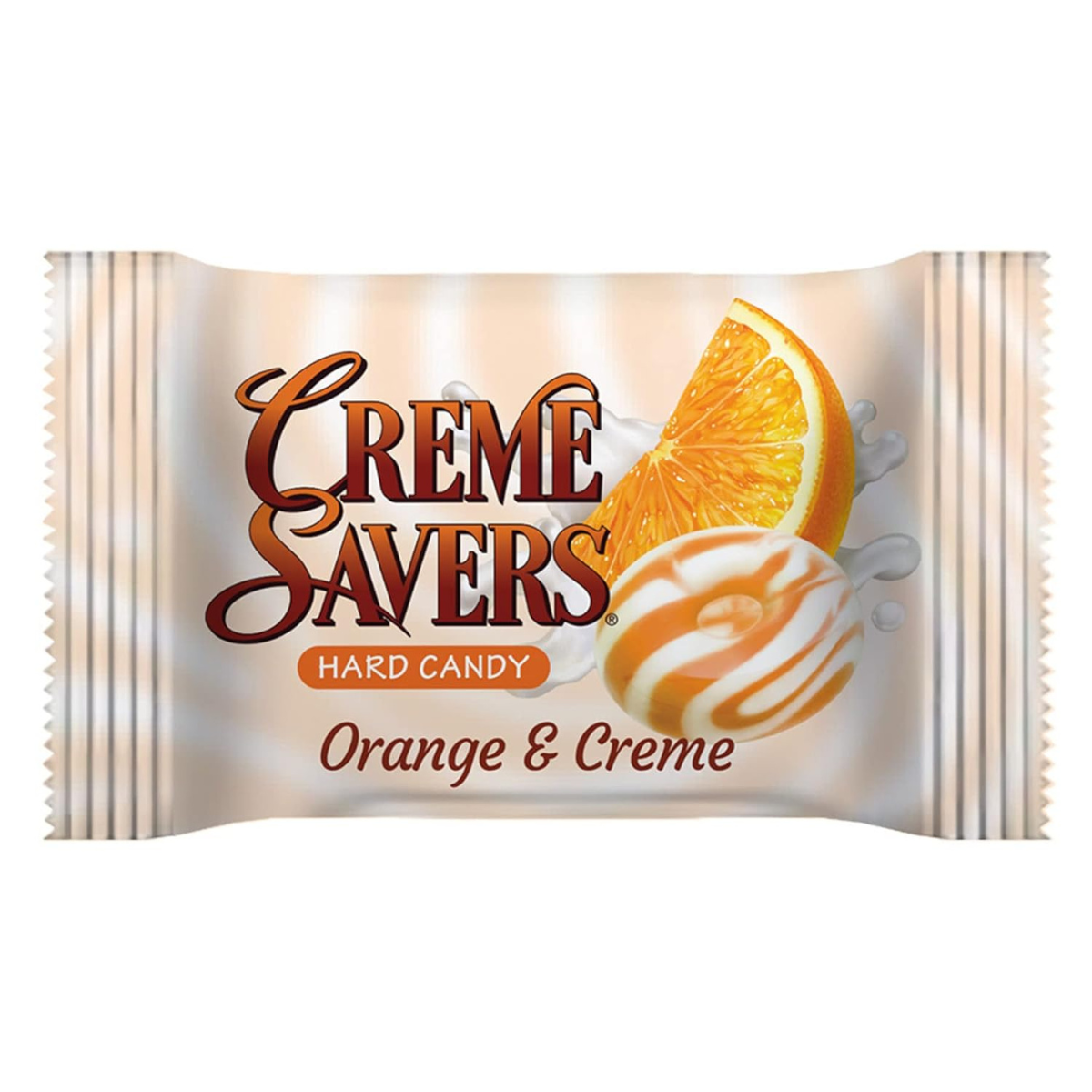 Orange Creme Savers 6.25 oz Bag - Individual Wrapped Hard Candies - Classic Orange & Creme Flavor - Iconic Candy Snack