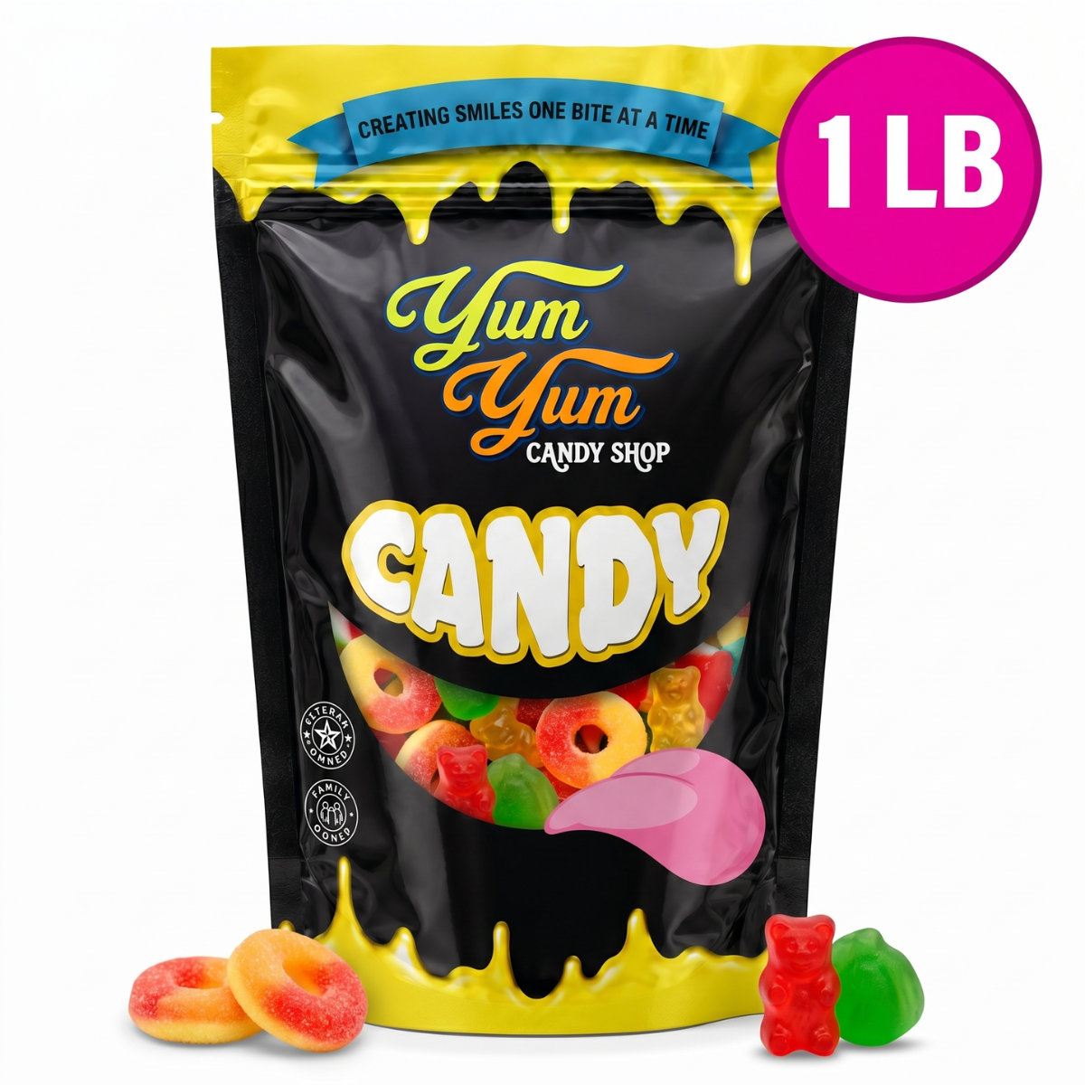 Ultimate Gummy Candy Mix - Over 150 Kinds - Sweet Sour Snack | Yum Yum Candy Shop