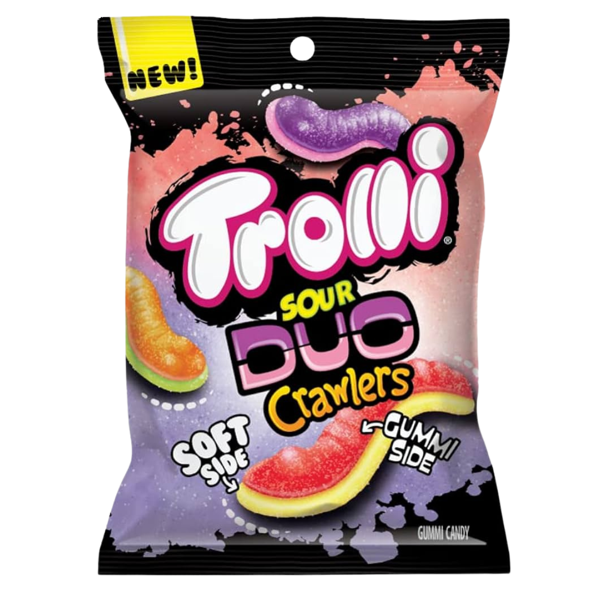 Trolli Gummy Candy Sour Bright Mix and Match 4.2 oz Bags Eggs Crawlers Strawberry Puffs Peachy Fruit Punch Sour Candy