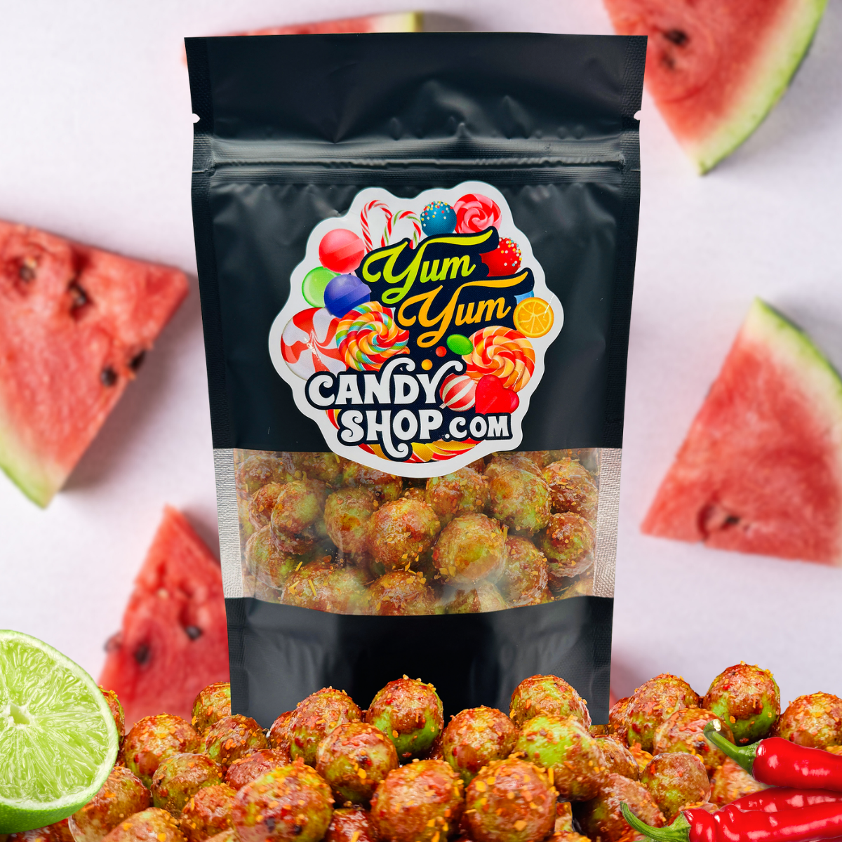 Chamoy Watermelon Sours 8oz and 1lb Bags Wet Chamoy Candy Sweet Savory and Tangy Candy