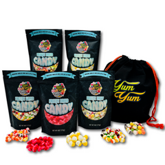 Freeze Dried Candy Gift Set Variety Pack 5 Bags Over 1.5 lbs of Candy and Gift Bag Birthday Kit