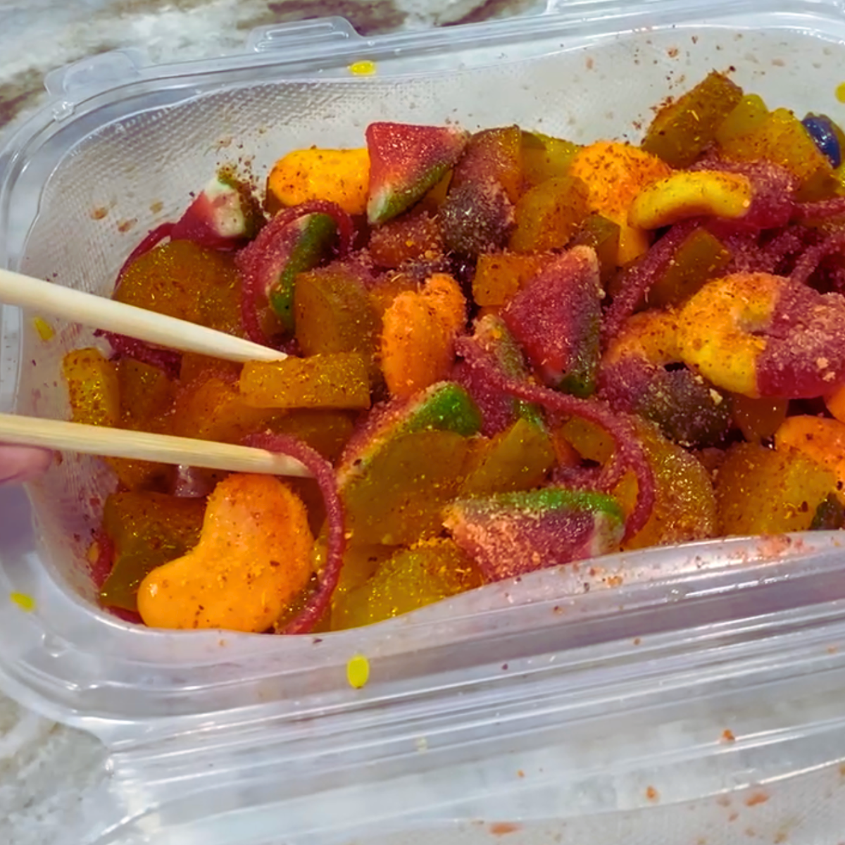 Chamoy Pickle Poke Kit With Chopsticks, Gummy Candy, and Now with Takis