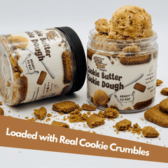 Edible Cookie Butter Cookie Dough – The Ultimate No-Bake Treat - Egg-Free - With Biscoff Crumbles - Yumyumcandyshop