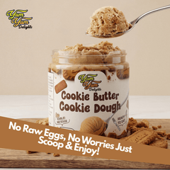Edible Cookie Butter Cookie Dough – The Ultimate No-Bake Treat - Egg-Free - With Biscoff Crumbles - Yumyumcandyshop