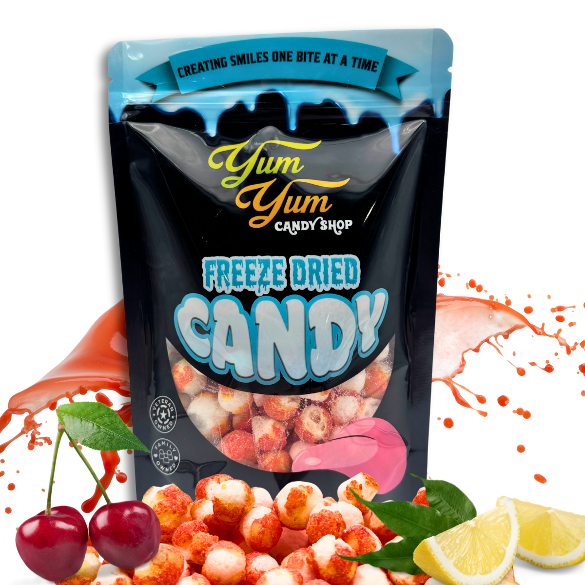 Sour Cherry Lemonade Balls Freeze Dried Lemon Candy