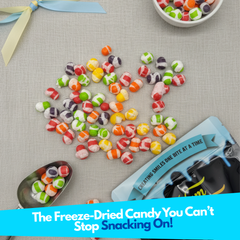 a spilled bag of yum yum candy shop candy