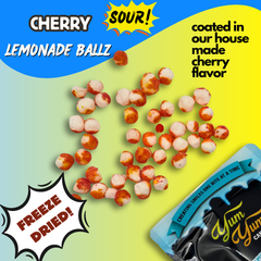 Sour Cherry Lemonade Balls Freeze Dried Lemon Candy