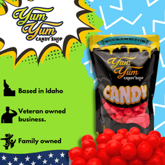 Yum Yum Candy Shop based in Idaho.  Veteran and family owned