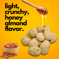 Freeze Dried Honey Almonds Bits Freeze Dried Candy Snack Light Airy Clouds