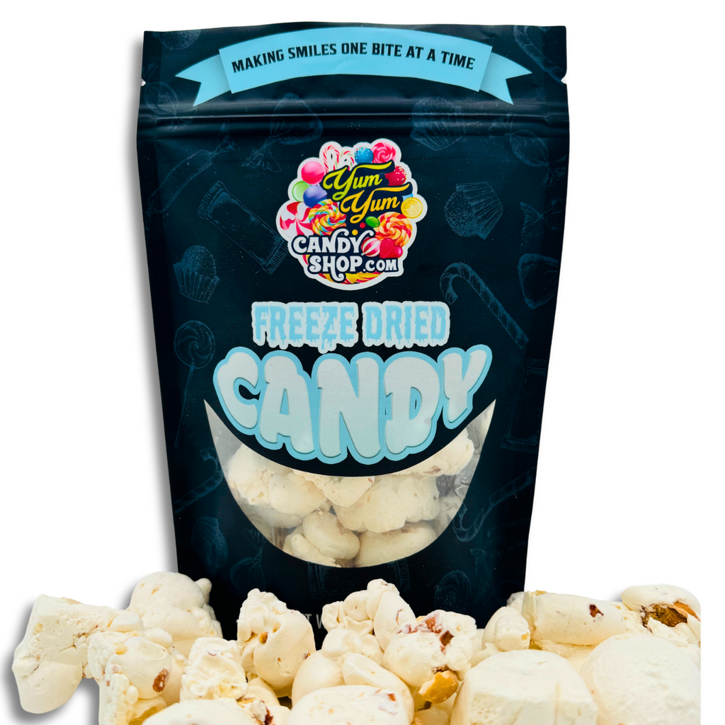 peanut nougat crunch Bites Freeze Dried Candy Snack – Yumyumcandyshop