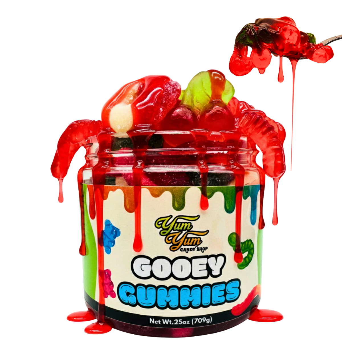 Sour Gooey Gummies – Blue Raspberry, Wild Cherry & Green Apple | Candy