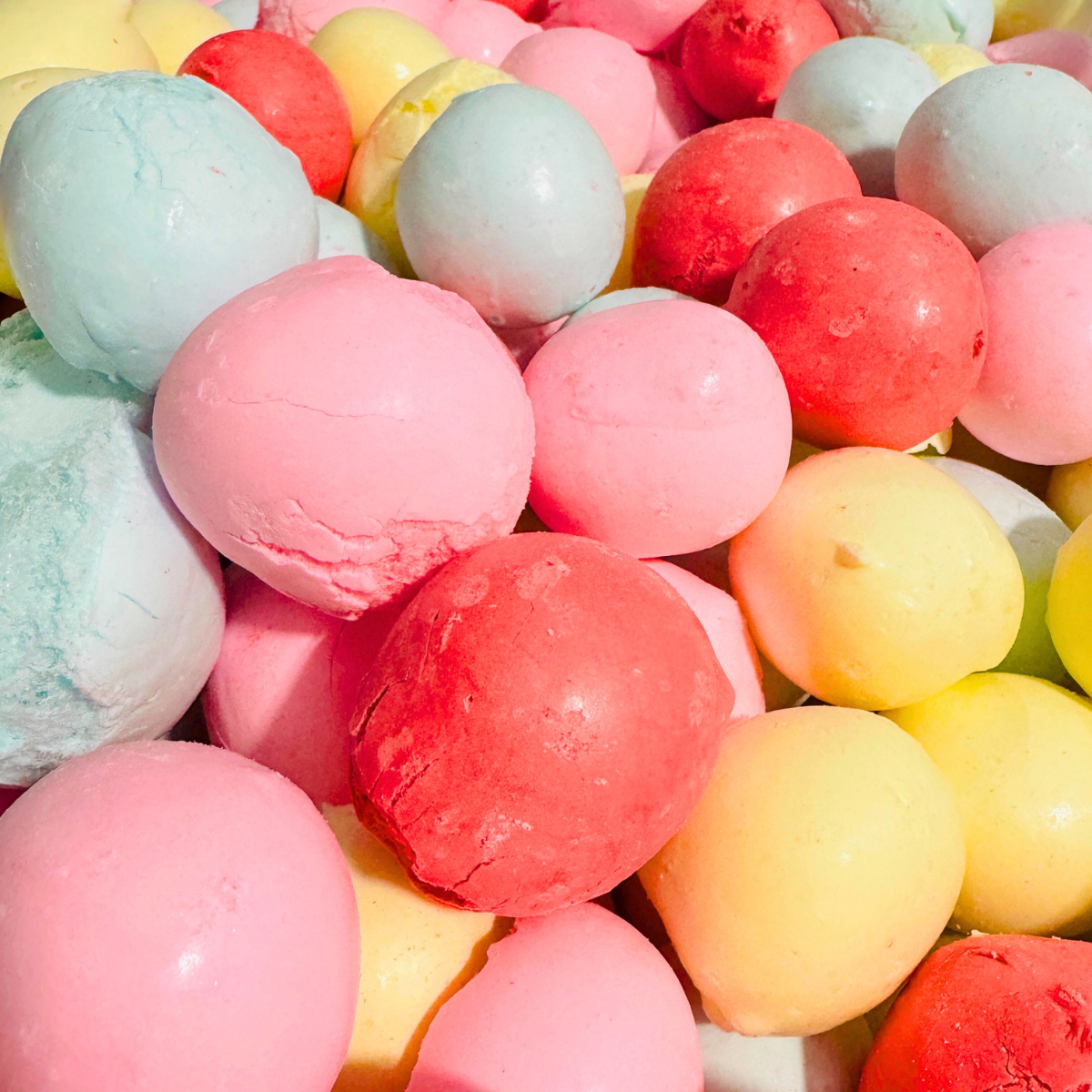 Summer Mix Freeze Dried Salt Water Taffy Candy Blend Licorice, Cotton Candy, Popcorn, & Bubble Gum