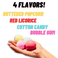 Summer Mix Freeze Dried Salt Water Taffy Candy Blend Licorice, Cotton Candy, Popcorn, & Bubble Gum