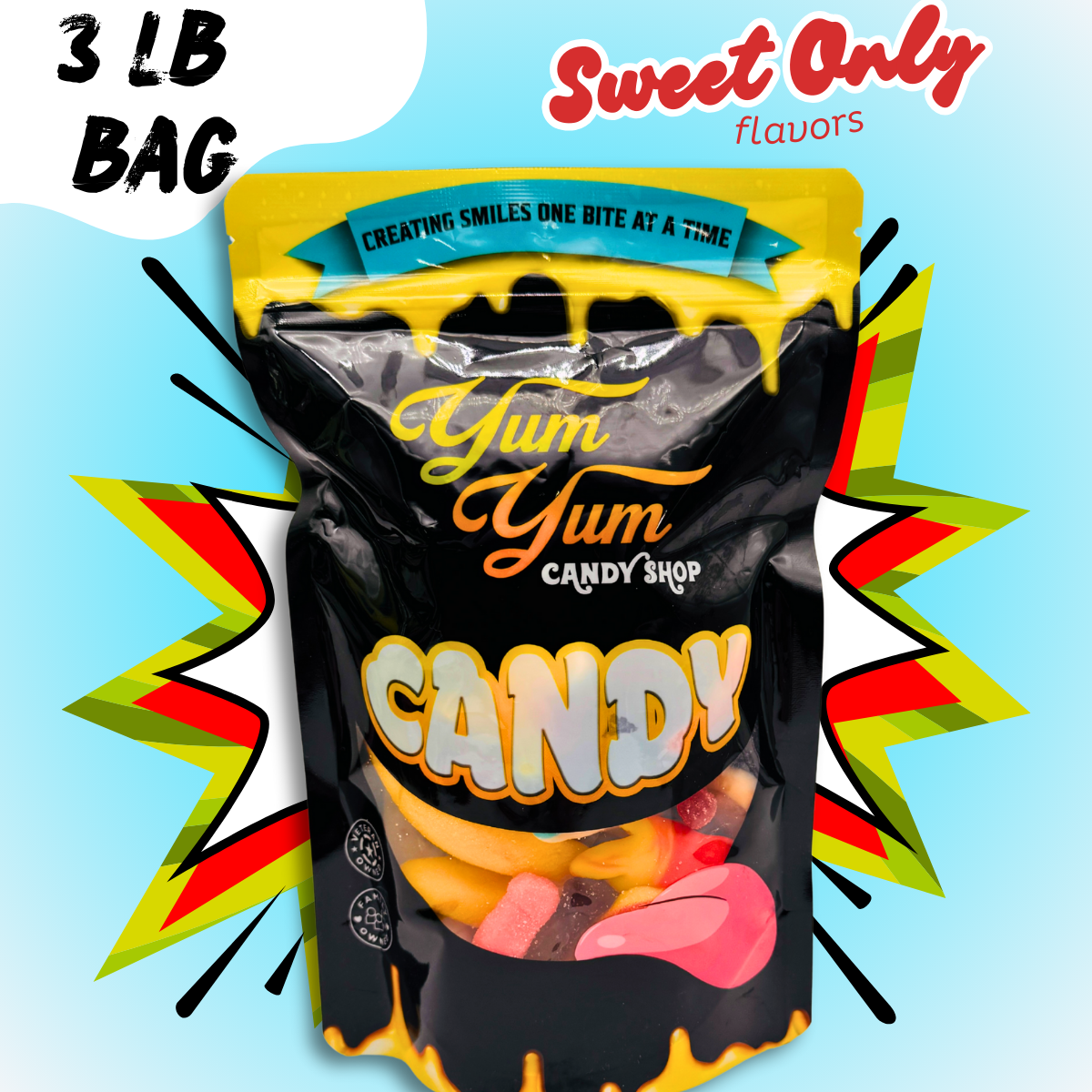 Ultimate Sweet Only Pick N Mix Gummy  Candy 1lb Bag Mix Sour Snack  Chewy Variety Bag Sugar Bonbon Candies bear worms gummi